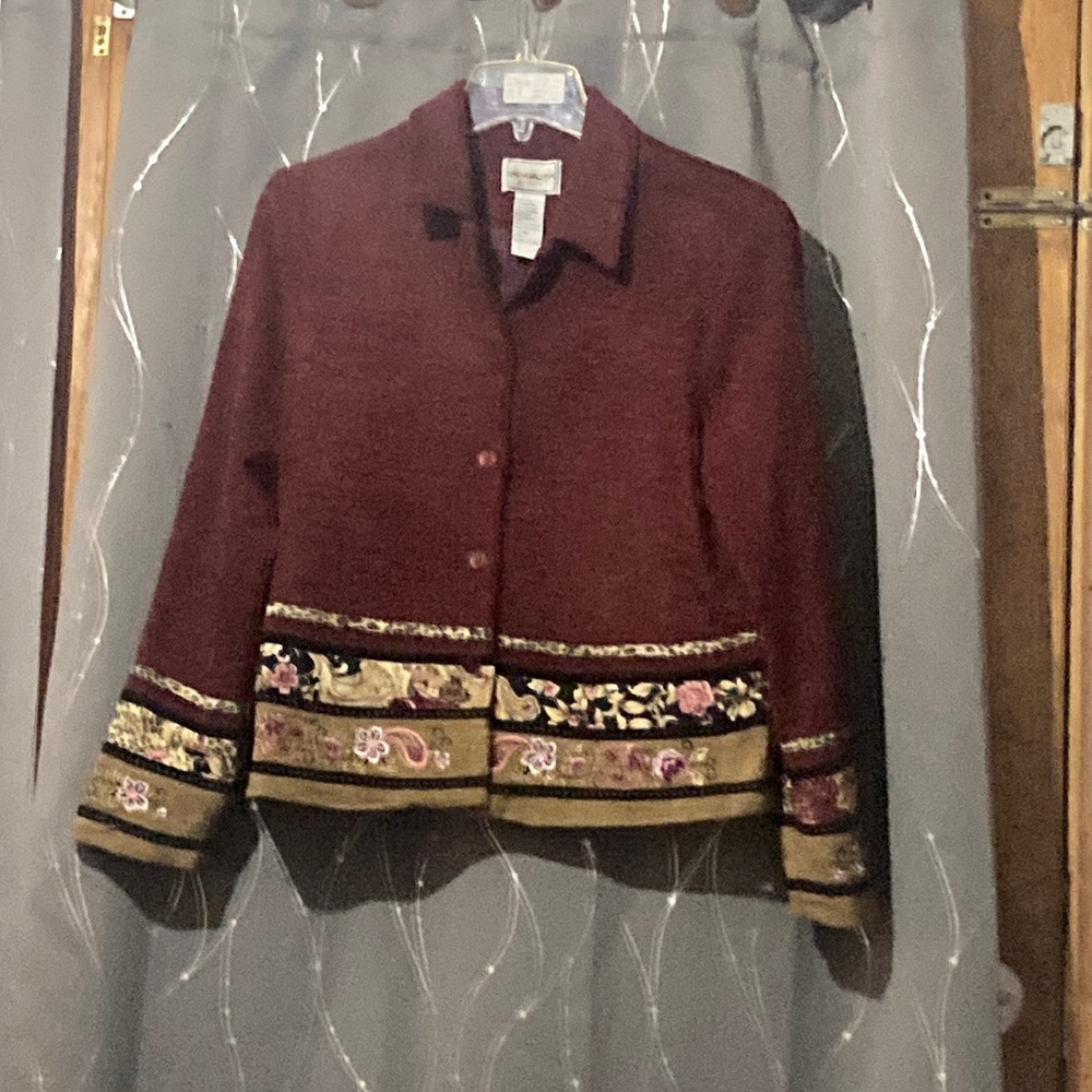 Vintage napa valley MP paisley floral blazer